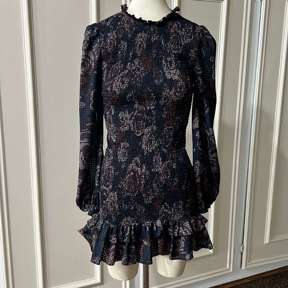 Zara ruffle detail dress